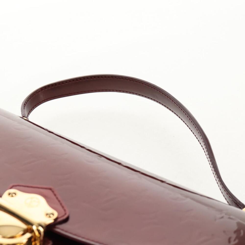 LOUIS VUITTON Monogram Vernis Romaine Hand Bag Rouge Favist M91393 Auth 151670AV - Picture 8 of 16